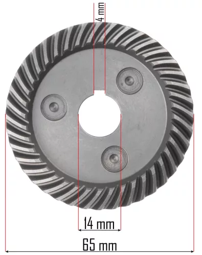 Fogaskerékpár PM-SZK-3000T sarokcsiszolóhoz, 65 mm – Powermat (PM-SZK-3000T-ZA)