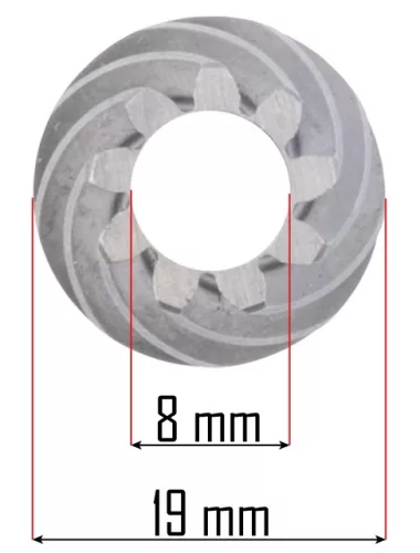 Fogaskerékpár PM-SZK-3000T sarokcsiszolóhoz, 65 mm – Powermat (PM-SZK-3000T-ZA)