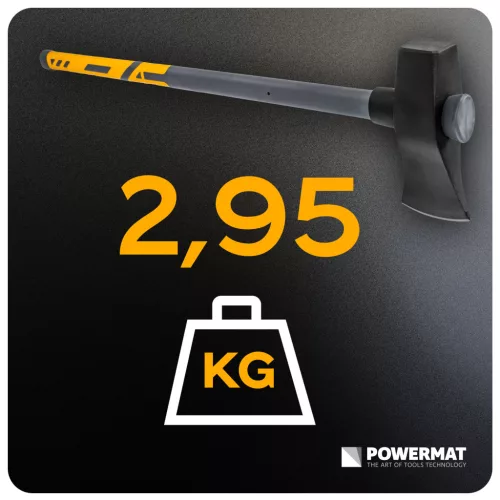 Fejsze 2000 g-os fejjel, 86 cm, rezgéscsillapított nyéllel, PM-AX-2000/860 – Powermat (PM0199)