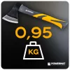 Kézi fejsze 600 g-os fejjel, 36 cm, rezgéscsillapított nyéllel, PM-AX-600/360 – Powermat (PM0200)