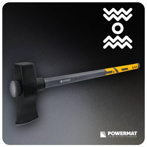 Hasítófejsze 3600 g-os fejjel, 91 cm, rezgéscsillapított nyéllel, PM-AX-3600/910 – Powermat (PM0204)