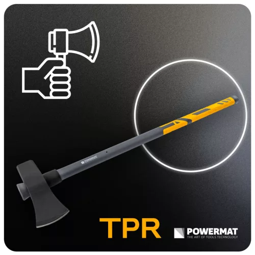 Hasítófejsze 3600 g-os fejjel, 91 cm, rezgéscsillapított nyéllel, PM-AX-3600/910 – Powermat (PM0204)