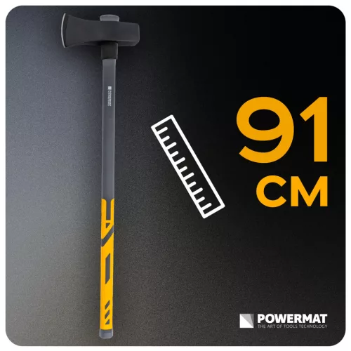 Hasítófejsze 3600 g-os fejjel, 91 cm, rezgéscsillapított nyéllel, PM-AX-3600/910 – Powermat (PM0204)
