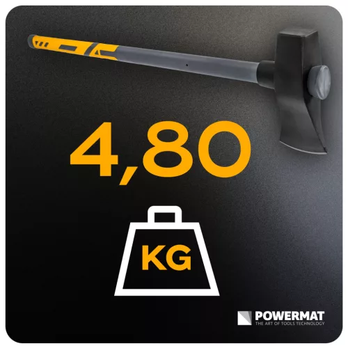 Hasítófejsze 3600 g-os fejjel, 91 cm, rezgéscsillapított nyéllel, PM-AX-3600/910 – Powermat (PM0204)
