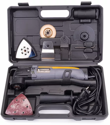 Multifunkciós oszcilláló gép (renováló) 1300 W, kofferben, PM-ENW-1300-A – Powermat (PM0308)
