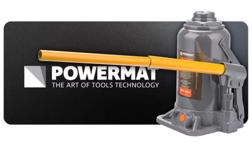 Hidraulikus palackemelő 20 t, 235–435 mm, állítható fejjel, PM-PHS-20T – Powermat (PM0330)