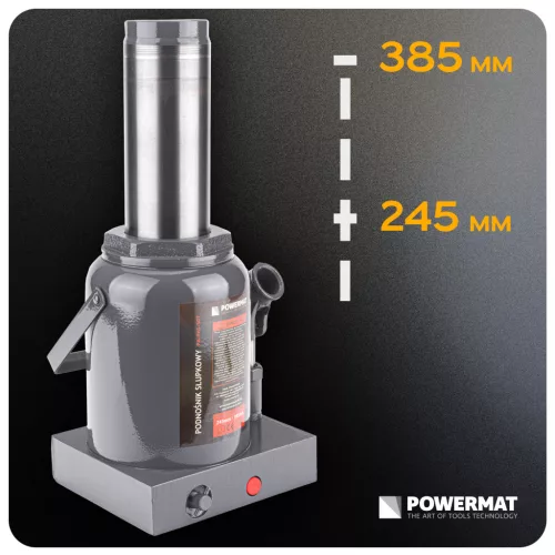 Hidraulikus palackemelő 50 t, 245–385 mm, PM-PHS-50T – Powermat (PM0332)