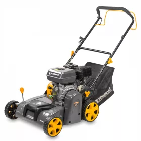   Benzines gyepszellőztető és gyeplazító 6,5 LE, 38 cm, 40 l kosár, PM-AWS-65 – Powermat (PM0396)