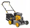 Benzines gyepszellőztető és gyeplazító 6,5 LE, 38 cm, 40 l kosár, PM-AWS-65 – Powermat (PM0396)