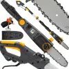 Elektromos magassági ágvágó láncfűrész 1000 W, 25 cm-es vezetőlap, 185–255 cm, PM-EPW-1000 – Powermat (PM0502)