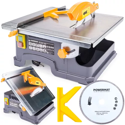 Csempevágó gép vizes hűtéssel, 180 mm, 1800 W, PM-PDG-1800 – Powermat (PM0547)