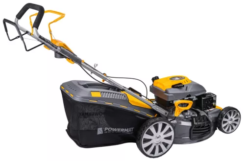Önjáró benzines fűnyíró 51 cm, 7 LE, 173 cm³, 60 l kosár, mulcsozó, PM-KSS-700SH – Powermat (PM0614)