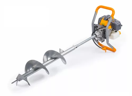 Benzines földfúró 6 LE, 52 cm³, 3 fúrószárral, PM-SWG-600N-3W – Powermat (PM0641)