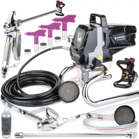   Airless festékszóró gép 1200 W, 220 bar, 10 m tömlővel, 3 fúvókával, PM-PDM-1200 – Powermat (PM0667)