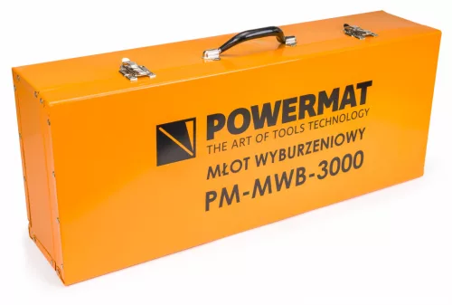 Bontókalapács HEX 30 mm, 3000 W, 45 J, olajhűtéses, PM-MWB-3000 – Powermat (PM0674)
