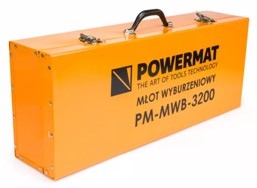 Bontókalapács HEX 30 mm, 3200 W, 50 J, olajhűtéses, PM-MWB-3200 – Powermat (PM0675)