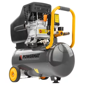   Olajos kompresszor 24 l, 8 bar, 206 l/perc, 1,85 kW, PM-KO-24T – Powermat (PM0684)