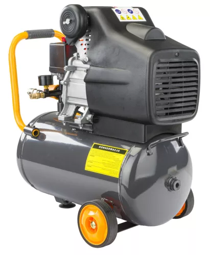 Olajos kompresszor 24 l, 8 bar, 206 l/perc, 1,85 kW, PM-KO-24T – Powermat (PM0684)