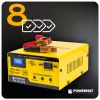 Mikroprocesszoros akkumulátortöltő 6/12 V, 15 A, 6–200 Ah, LCD kijelzővel, PM-PM-40B – Powermat (PM0712)
