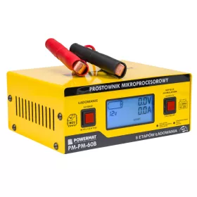   Mikroprocesszoros akkumulátortöltő 6–24 V, 10 A, 3–150 Ah, SMART/FAST, PM-PM-60B – Powermat (PM0714)
