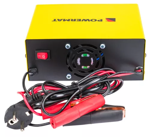 Mikroprocesszoros akkumulátortöltő 6–24 V, 10 A, 3–150 Ah, SMART/FAST, PM-PM-60B – Powermat (PM0714)