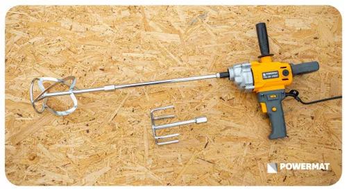 Elektromos keverőgép 2400 W, 0–900 ford./perc, 2 db 120 mm-es keverőszárral, PM-MI-2400T – Powermat (PM0716)