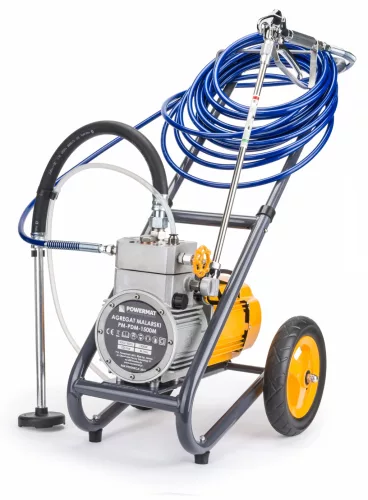 Airless festékszóró gép 1500 W, 225 bar, 4 l/perc, 15 m tömlővel, PM-PDM-1500M – Powermat (PM0727)