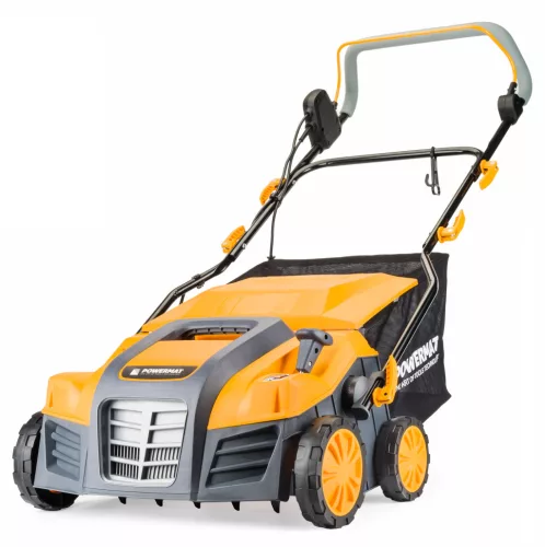 Elektromos gyepszellőztető és gyeplazító 3 az 1-ben, 2600 W, 40 cm, 55 l gyűjtővel, PM-AEW-2600T – Powermat (PM0730)