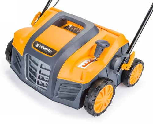 Elektromos gyepszellőztető és gyeplazító 3 az 1-ben, 2600 W, 40 cm, 55 l gyűjtővel, PM-AEW-2600T – Powermat (PM0730)