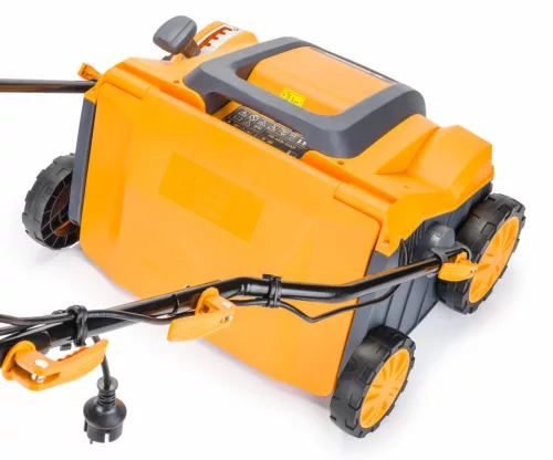 Elektromos gyepszellőztető és gyeplazító 3 az 1-ben, 2600 W, 40 cm, 55 l gyűjtővel, PM-AEW-2600T – Powermat (PM0730)