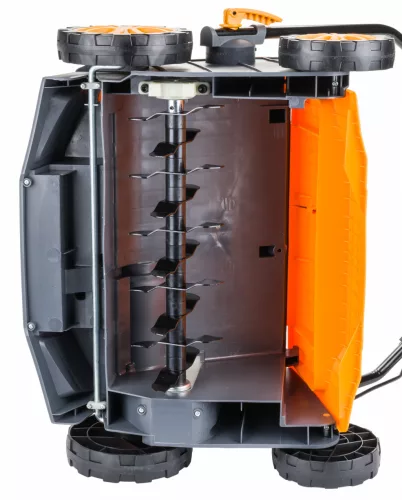 Elektromos gyepszellőztető és gyeplazító 3 az 1-ben, 2600 W, 40 cm, 55 l gyűjtővel, PM-AEW-2600T – Powermat (PM0730)