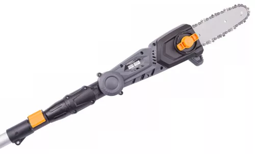Akkus magassági ágvágó láncfűrész 20 cm (8"), 20 V, 2 Ah, 172–240 cm nyéllel, PM-APW-20C – Powermat (PM0744)