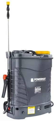 Akkumulátoros permetező 16 l, 12 V, 12 Ah, 9 fúvókával, PM-OA-16T – Powermat (PM0748)
