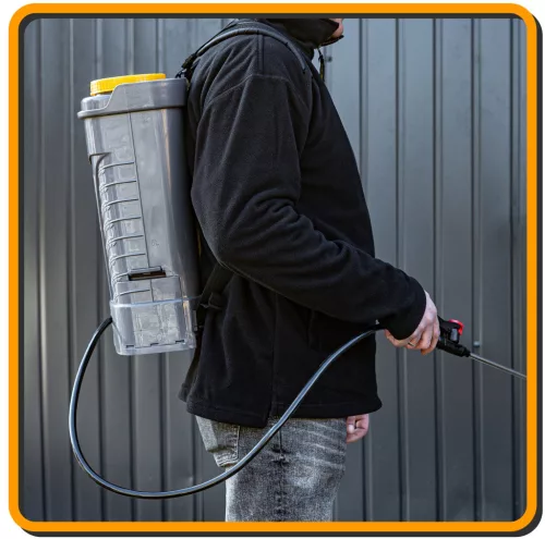 Akkumulátoros permetező 16 l, 12 V, 12 Ah, 9 fúvókával, PM-OA-16T – Powermat (PM0748)