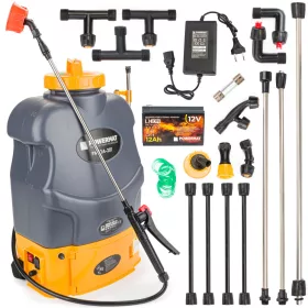  Akkumulátoros permetező 20 l, 12 V, 12 Ah, 9 fúvókával, PM-OA-20T – Powermat (PM0749)