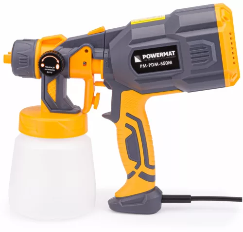 Elektromos festékszóró pisztoly 550 W, 800 ml, 3 fúvókával, PM-PDM-550M – Powermat (PM0803)