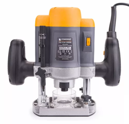 Felsőmarógép 2000 W, merülő, 6/8 mm befogás, másolóhüvellyel, PM-FGW-2000M – Powermat (PM0813)