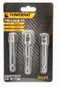 HEX dugókulcs-adapter készlet, 3 db, 1/4" – 3/8" – 1/2", PM-ZADB-3T – Powermat (PM0825)