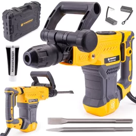   Bontókalapács SDS-MAX, 2900 W, 18 J, vésőkkel, kofferben, PM-MWB-2900M – Powermat (PM0833)