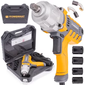   Elektromos ütvecsavarozó 1/2", 800 Nm, 2100 W, kofferben, PM-EKU-2100M – Powermat (PM0836)