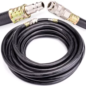   Levegőtömlő gumi 10 × 17 mm, 10 m, 20 bar, gyorscsatlakozós, PM-WP-10T – Powermat (PM0841)