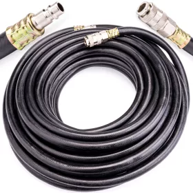   Levegőtömlő gumi 10 × 17 mm, 15 m, 20 bar, gyorscsatlakozós, PM-WP-15T – Powermat (PM0842)