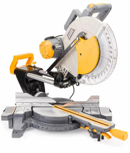 Gérvágó fűrész húzófunkcióval 305 mm, 2200 W, lézerrel, 3 tárcsával, PM-UK-2200M – Powermat (PM0874)