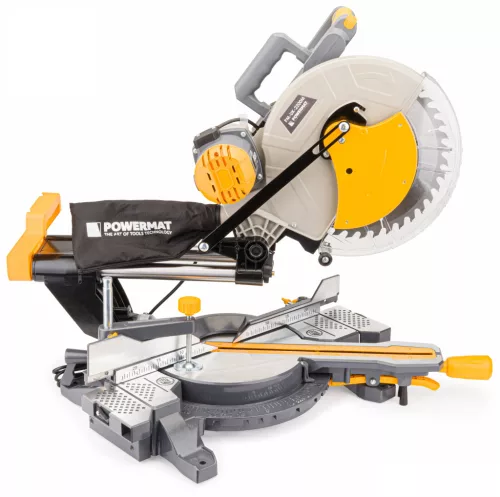Gérvágó fűrész húzófunkcióval 305 mm, 2200 W, lézerrel, 3 tárcsával, PM-UK-2200M – Powermat (PM0874)