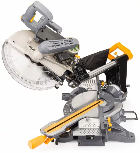 Gérvágó fűrész húzófunkcióval 305 mm, 2200 W, lézerrel, 3 tárcsával, PM-UK-2200M – Powermat (PM0874)