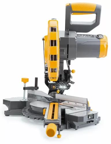 Gérvágó fűrész húzófunkcióval 255 mm, 2400 W, lézerrel, 3 tárcsával, PM-UK-2400M – Powermat (PM0875)