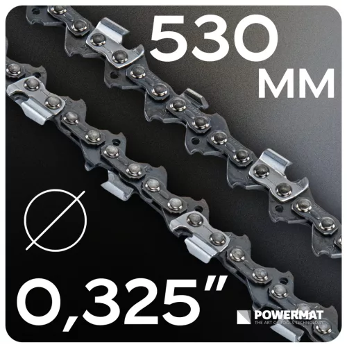 Láncvezető 16" (40 cm), 0,325", 66 szem, 1,5 mm + 2 db lánc, PM-PR-16.66.2M – Powermat (PM0876)