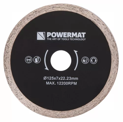 Csempevágó gép 125 mm, 1400 W, gyémánttárcsával, PM-PDG-1400M – Powermat (PM0877)