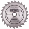 Keményfémlapkás körfűrészlap fához 185 × 20 mm, 24 fog, hasításhoz, TDD-185x20x24Z – Powermat (PM0882)