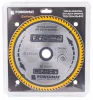 Keményfémlapkás körfűrészlap finomvágáshoz 255 × 30 mm, 80 fog, TDD-255x30x80Z – Powermat (PM0900)